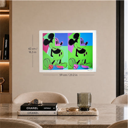 Andy Warhol Double Mickey multi-coloured Lithograph Arches 300gsm 42x59 cm