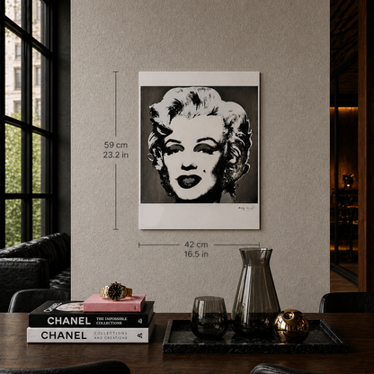 Andy Warhol Marilyn Monroe' (Black & White) Lithograph Arches 300gsm 42x59 cm