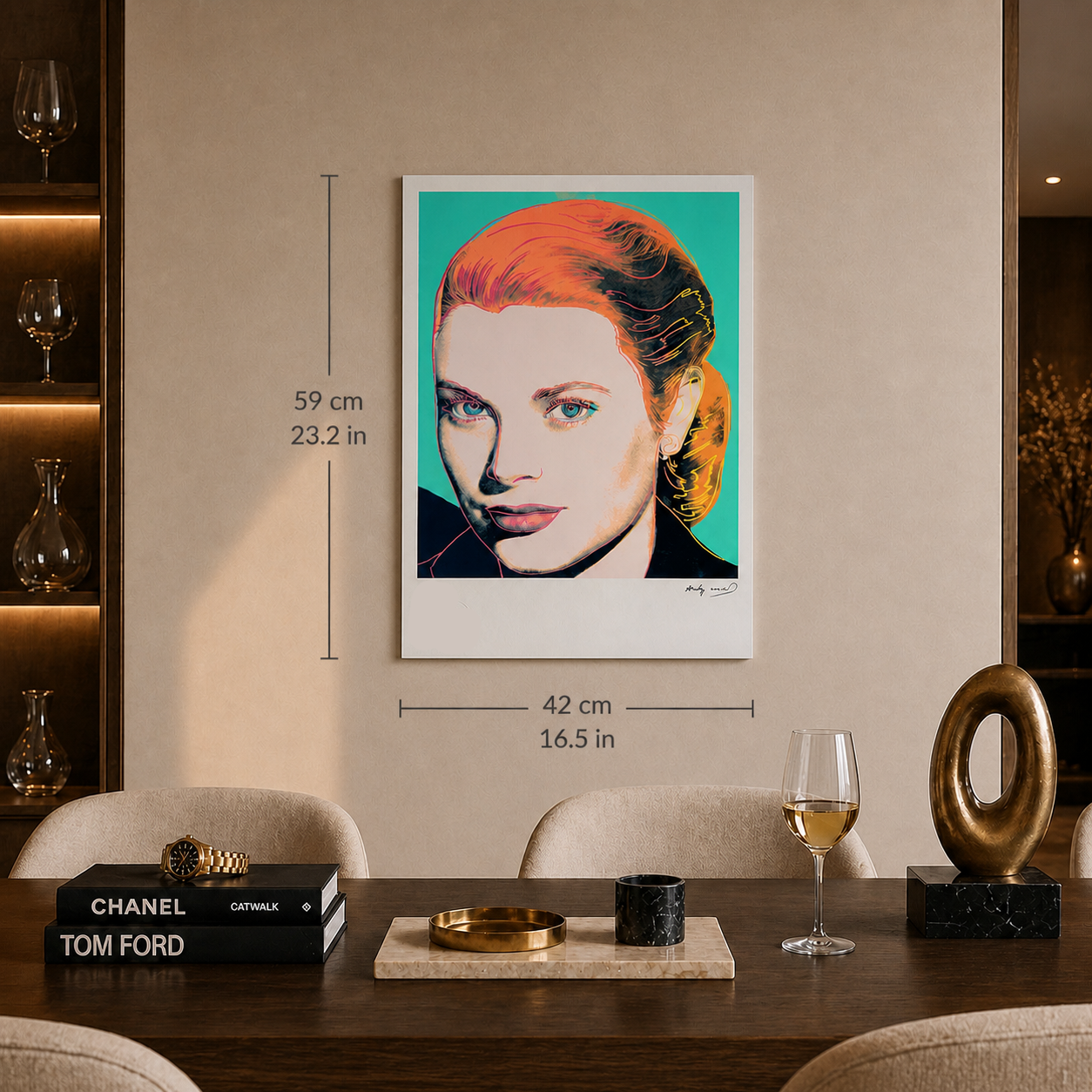 Andy Warhol Grace Kelly Lithograph Arches 300gsm 42x59 cm