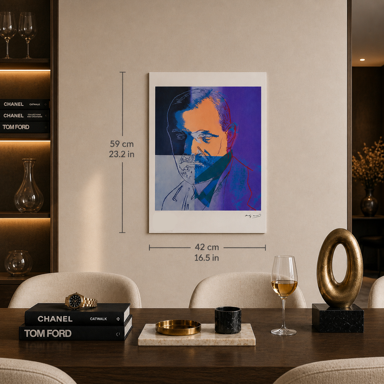 Andy Warhol Sigmund Freud Lithograph Arches 300gsm 42x59 cm