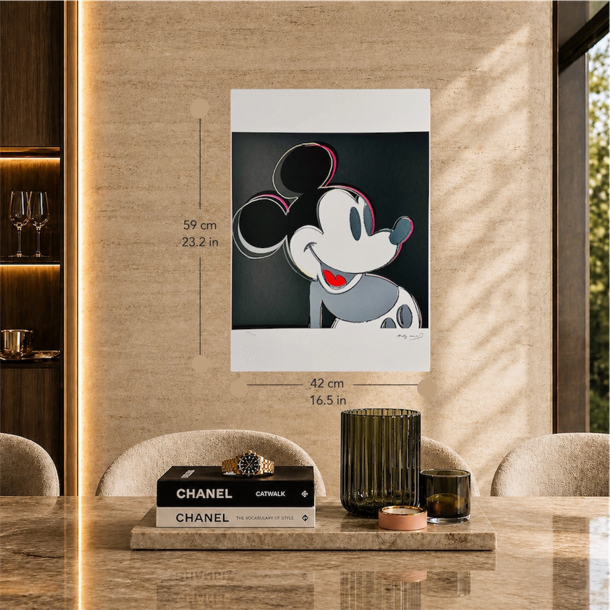 Andy Warhol Mickey Mouse Lithograph Arches 300gsm 42x59 cm