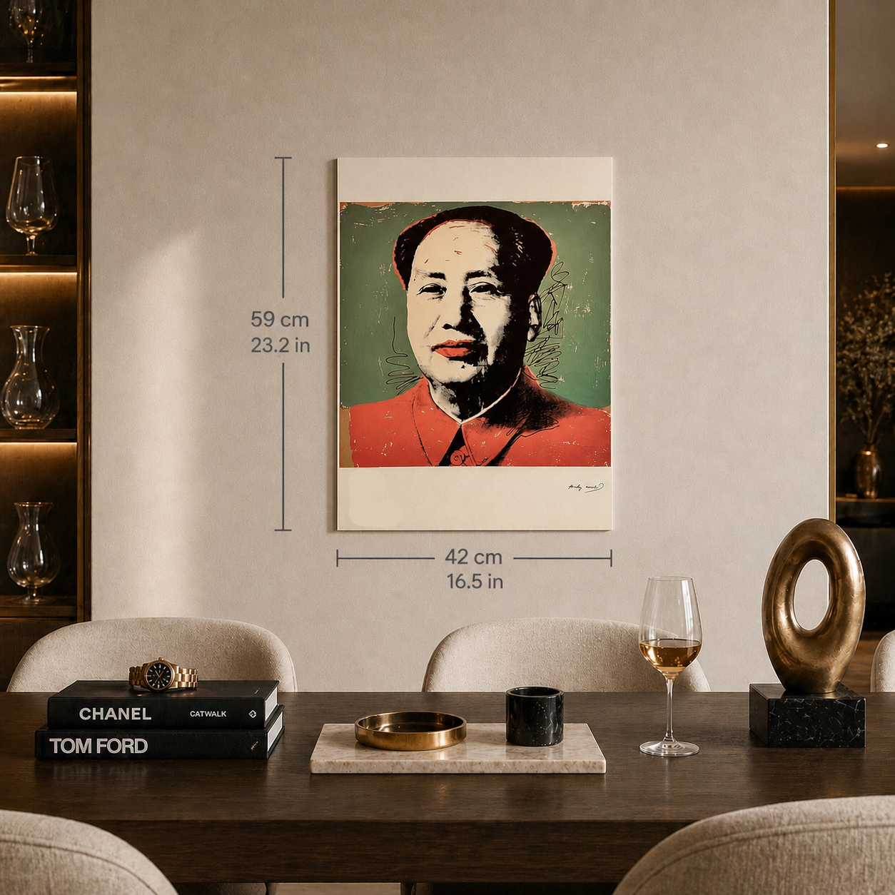 Andy Warhol Mao (Vintage Green Edition) Lithograph Arches 300gsm 42x59 cm