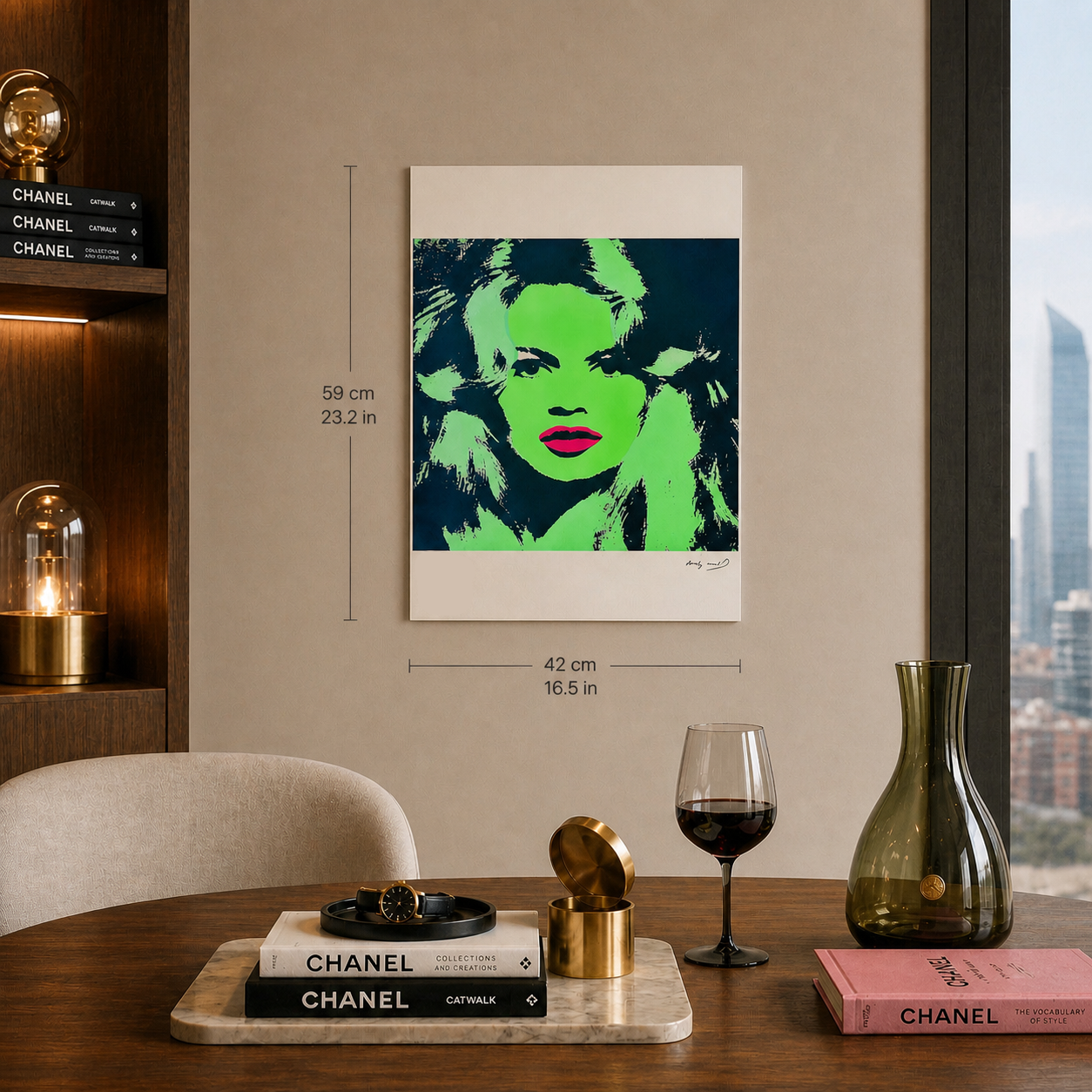 Andy Warhol Brigitte Bardot (Green) Lithograph Arches 300gsm 42x59 cm