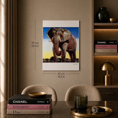 Andy Warhol Elephant (Animals) Lithograph Arches 300gsm 42x59 cm