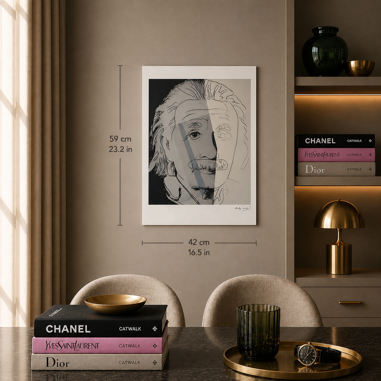 Andy Warhol Albert Einstein Lithograph Arches 300gsm 42x59 cm