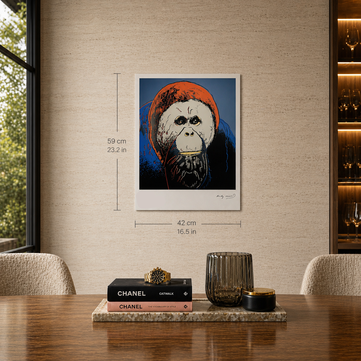 Andy Warhol Orangutan (Animals) Lithograph Arches 300gsm 42x59 cm