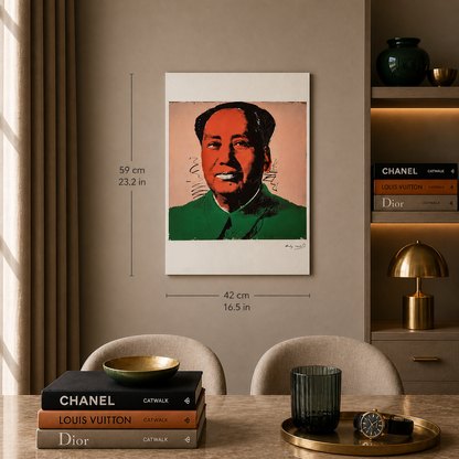 Andy Warhol Mao (Green & Red) Lithograph Arches 300gsm 42x59 cm