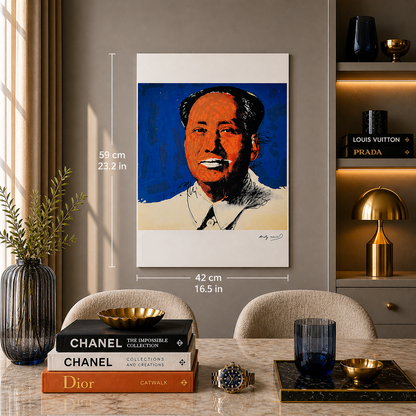 Andy Warhol Mao (Blue & Orange) Lithograph Arches 300gsm 42x59 cm