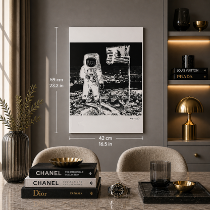 Andy Warhol Moonwalk (Black-White) Lithograph Arches 300gsm 42x59 cm