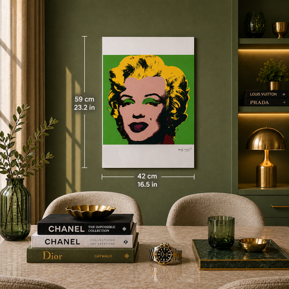 Andy Warhol Marilyn Monroe (Green & Yellow) Lithograph Arches 300gsm 42x59 cm