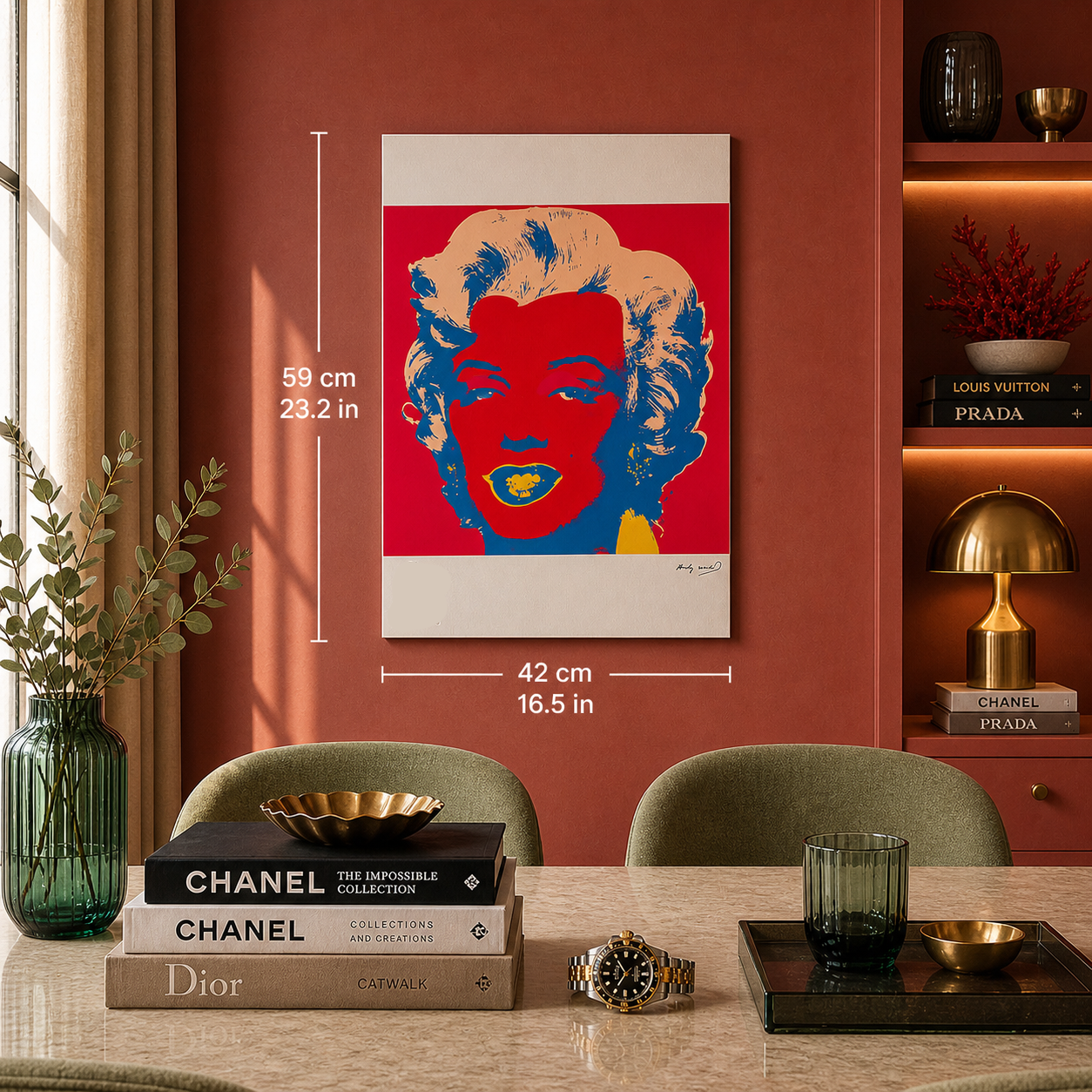 Andy Warhol Marilyn Monroe (Red & Blue) Lithograph Arches 300gsm 42x59 cm