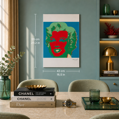 Andy Warhol Marilyn Monroe (Green & Pink) Lithograph Arches 300gsm 42x59 cm