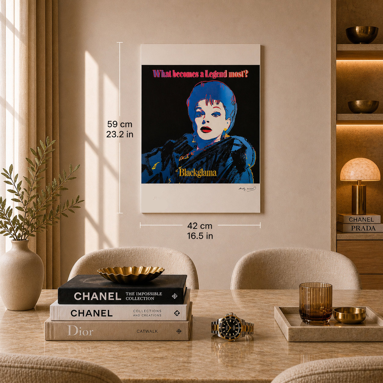 Andy Warhol Blackglama Lithograph Arches 300gsm 42x59 cm