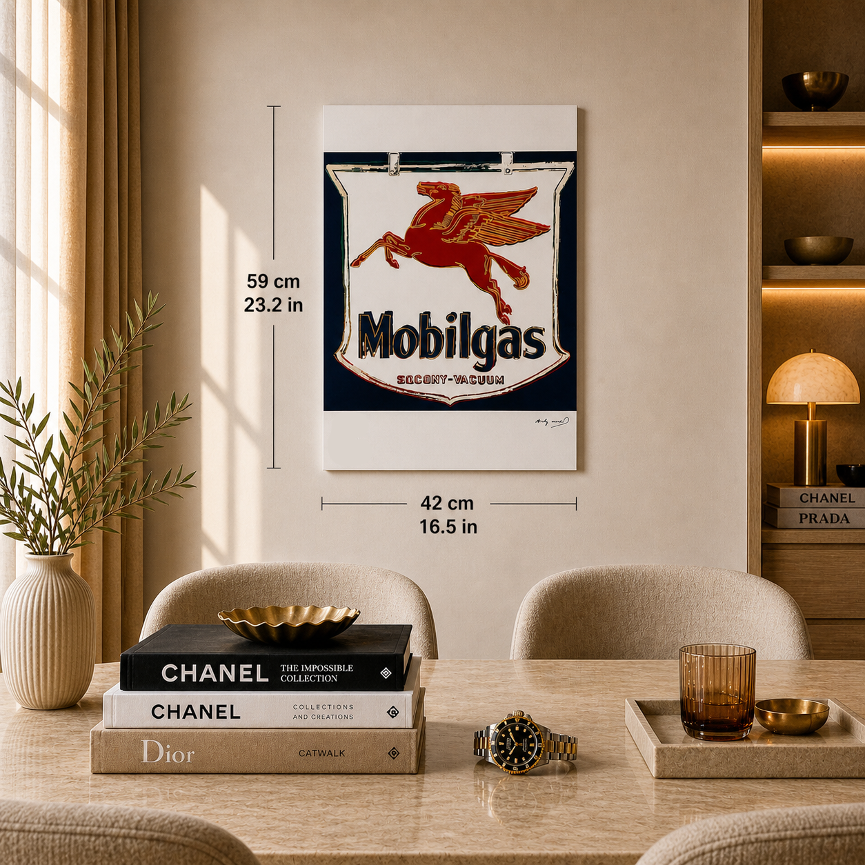 Andy Warhol Mobilgas Lithograph Arches 300gsm 42x59 cm