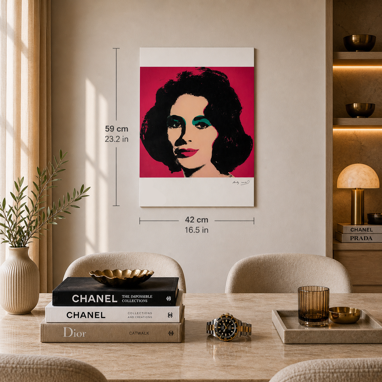 Andy Warhol Liz Taylor Lithograph Arches 300gsm 42x59 cm