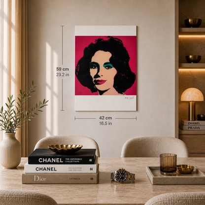 Andy Warhol Liz Taylor Lithograph Arches 300gsm 42x59 cm
