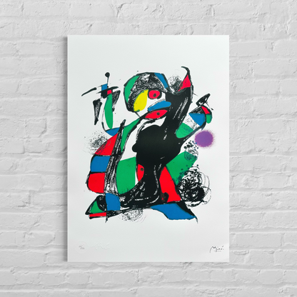 Joan Miró contrasting composition Lithograph Arches 300gsm 42x59 cm
