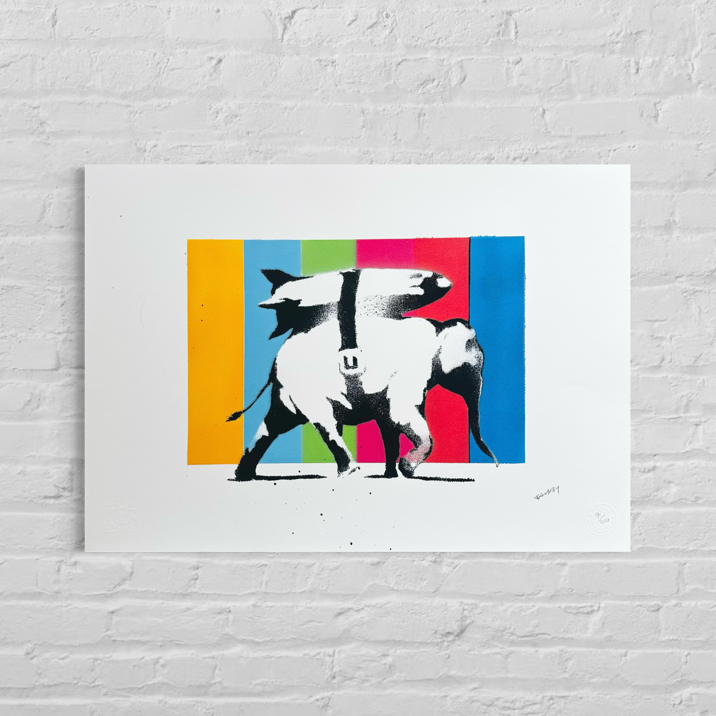 Banksy Heavy Weapons (Multicolor) Lithograph Arches 300gsm 42x59 cm