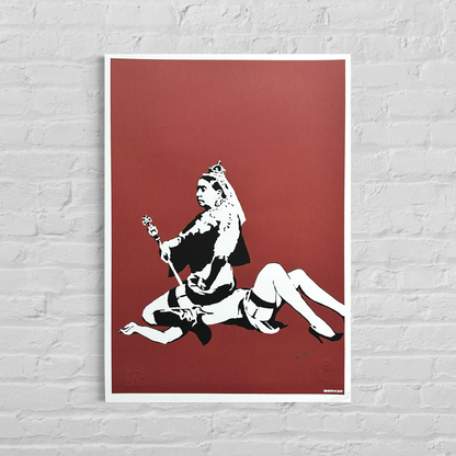 Banksy Queen Vic Lithograph Arches 300gsm 42x59 cm