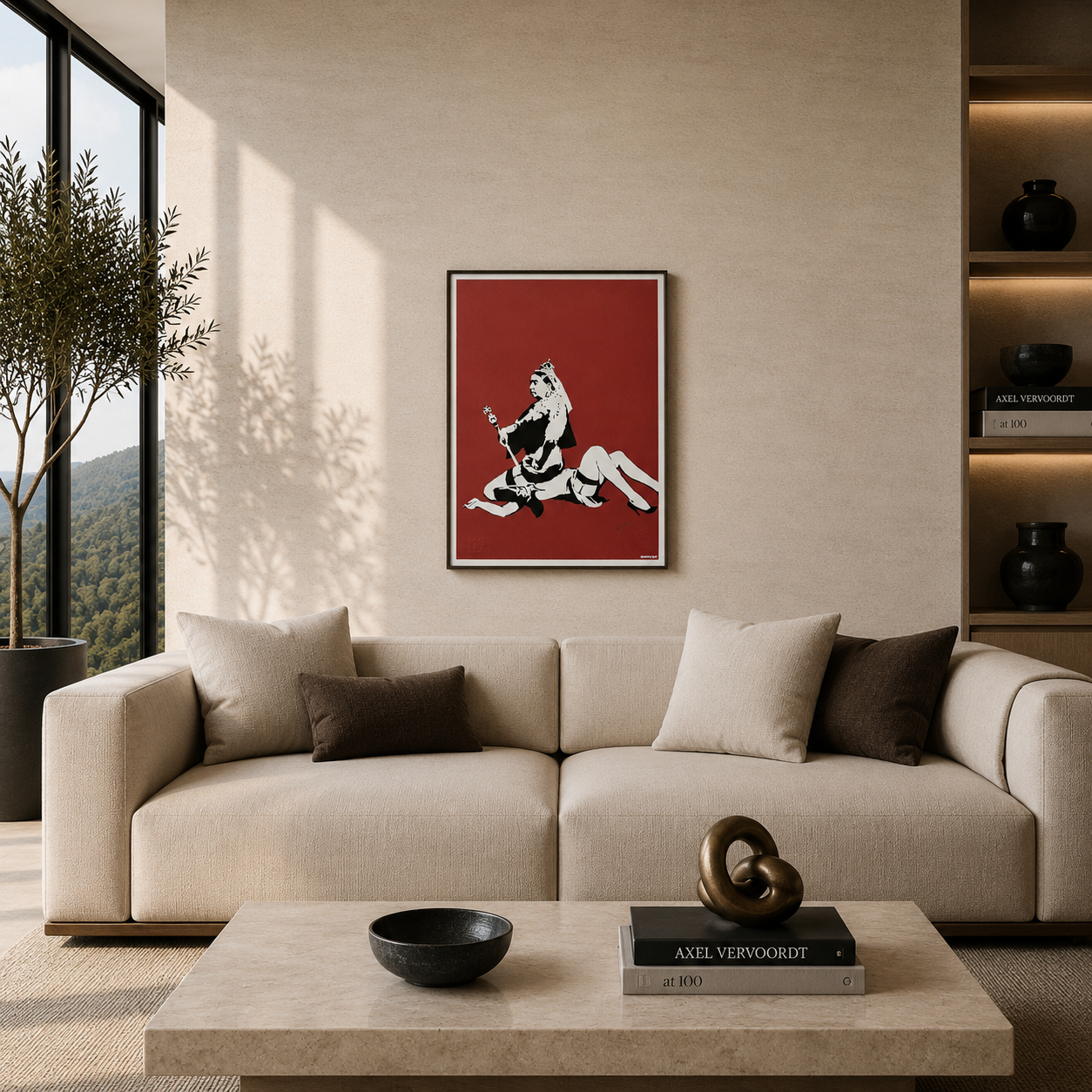 Banksy Queen Vic Lithograph Arches 300gsm 42x59 cm
