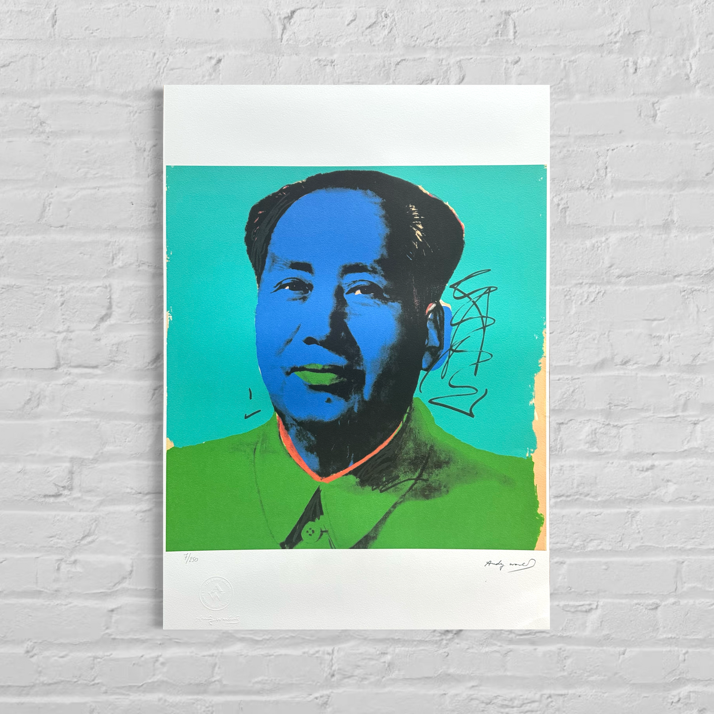 Andy Warhol Mao (Turquoise & Blue Edition) Lithograph Arches 300gsm 42x59 cm