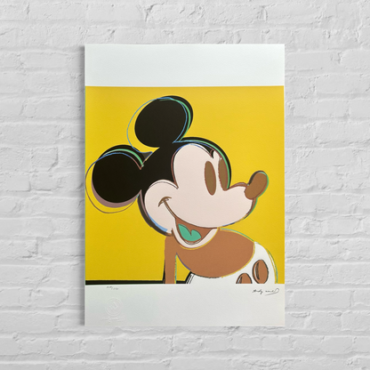Andy Warhol Mickey Mouse (Yellow) Lithograph Arches 300gsm 42x59 cm