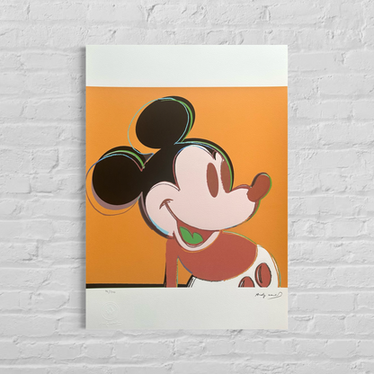 Andy Warhol Mickey Mouse (Dark Yellow) Lithograph Arches 300gsm 42x59 cm