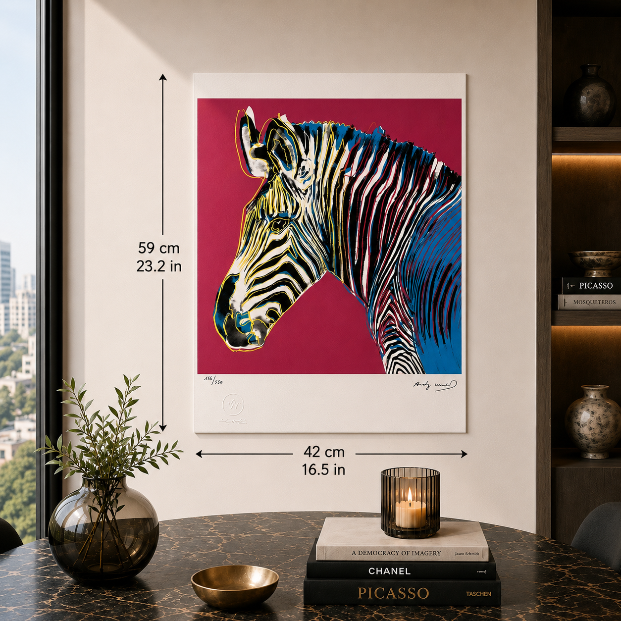 Andy Warhol Zebra (Animals) Lithograph Arches 300gsm 42x59 cm