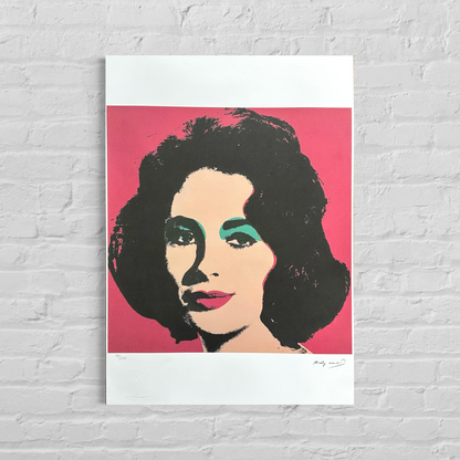 Andy Warhol Liz Taylor Lithograph Arches 300gsm 42x59 cm