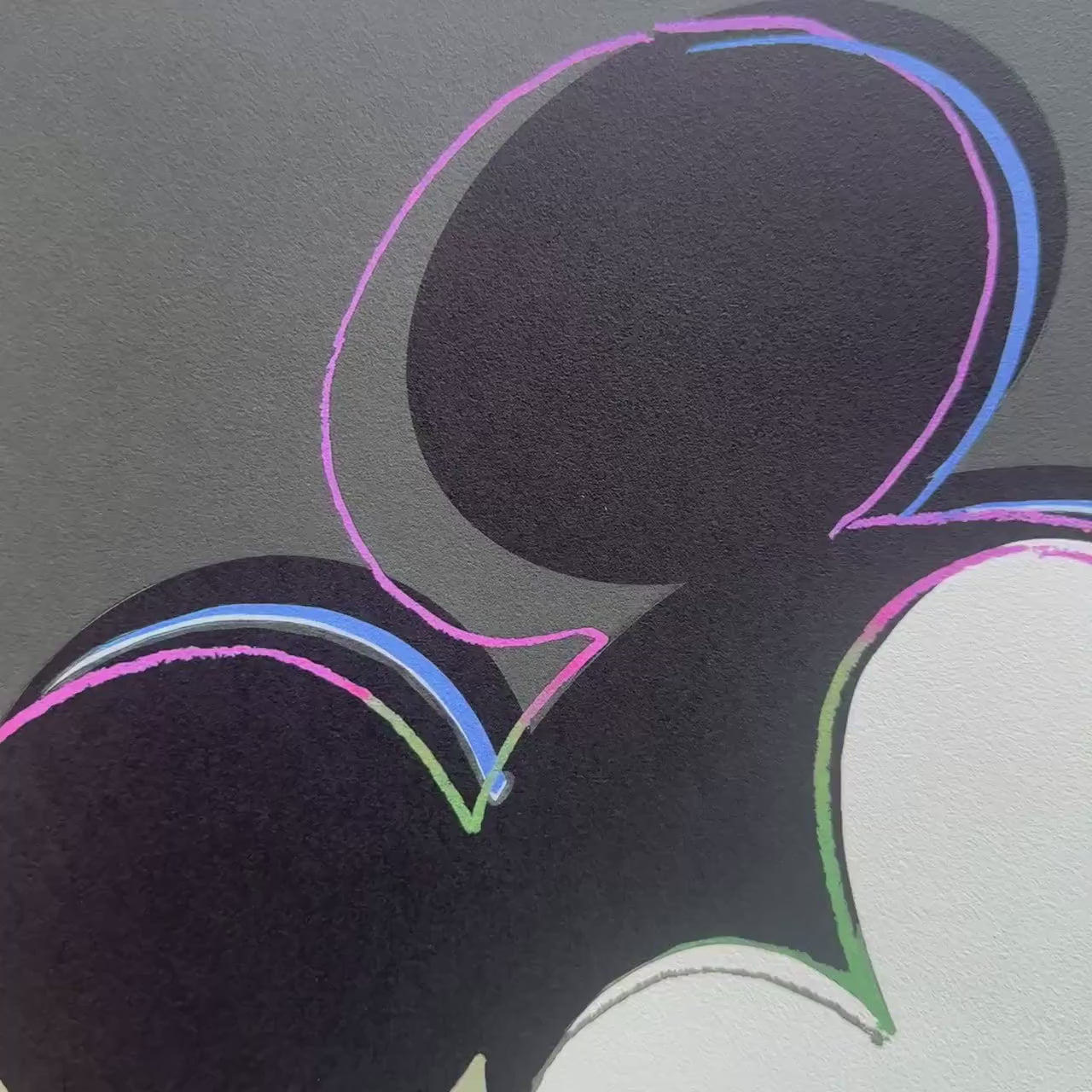 Andy Warhol – ‘Mickey Mouse (Zwart-groen)’ – Gelimiteerde en genummerde editie