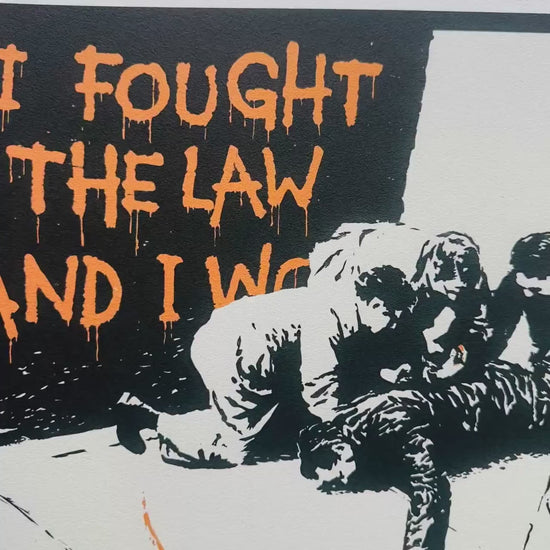 Banksy HMV Lithografie Arches 300gsm 42x59 cm