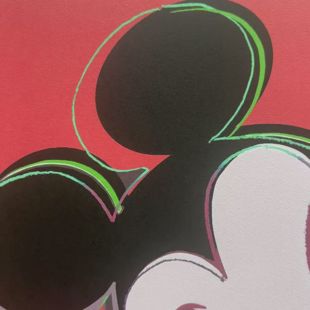 Andy Warhol – ‘Mickey Mouse (Rood)’ – Gelimiteerde en genummerde editie