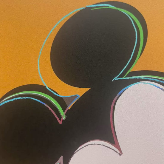 Andy Warhol – ‘Mickey Mouse (Donkergeel)’ – Gelimiteerde en genummerde editie