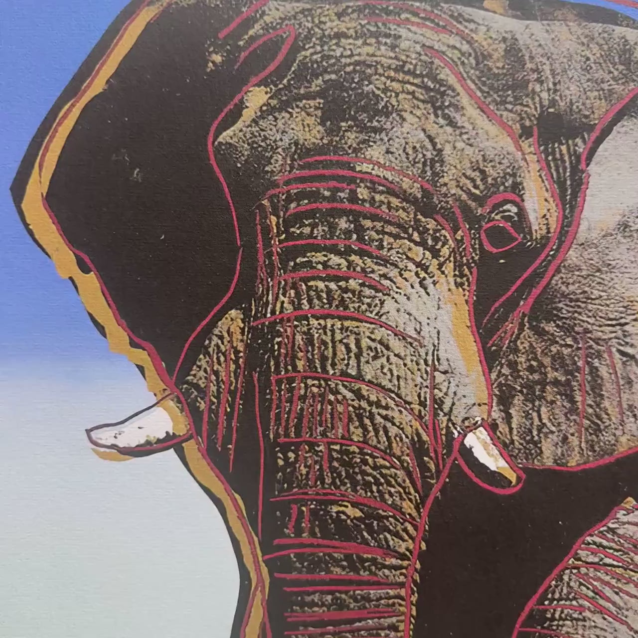 Andy Warhol – ‘Olifant (Dieren)’ – Gelimiteerde en genummerde editie